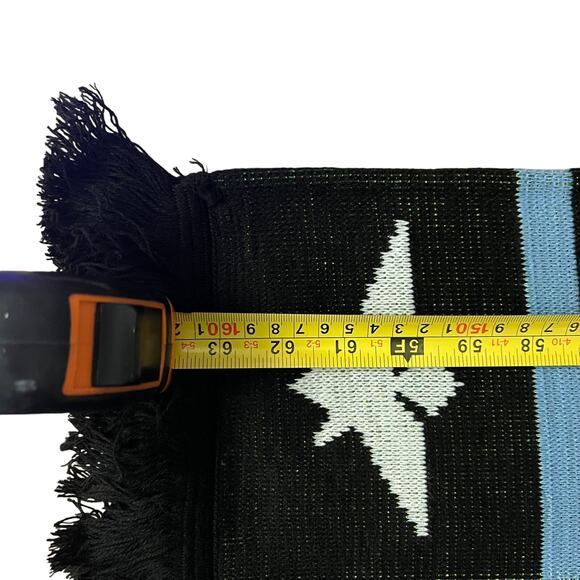 Kefa Champions Scarf Love Is Strength Black Knit 60x7 Ruffneck - Picture 3 of 7